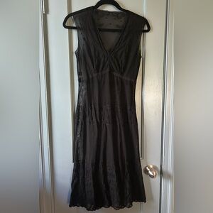 Transparent Sexy Black Sleeveless Dress